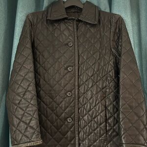 London Fog Black Leather Jacket
